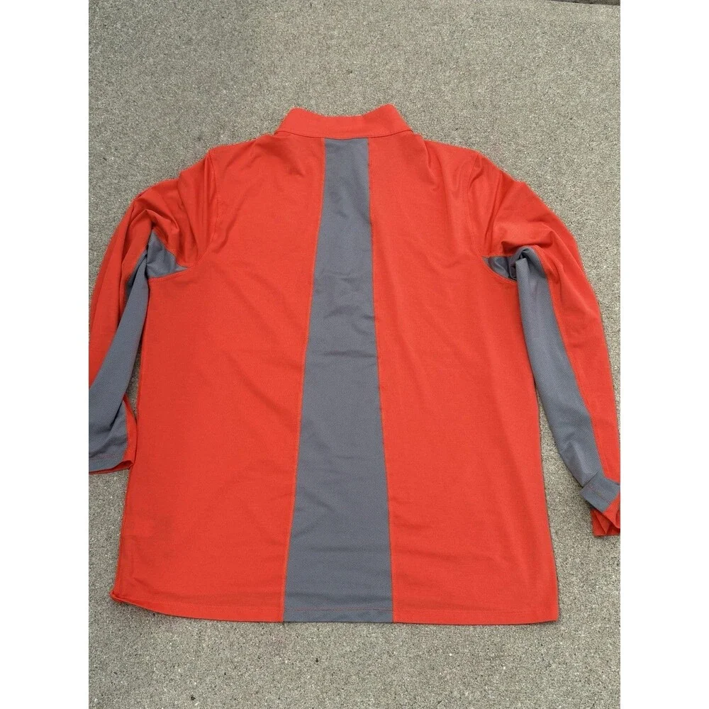 The North Face Pullover Men's XL Orange 1/4 Zip Performance Running Long Sleeve